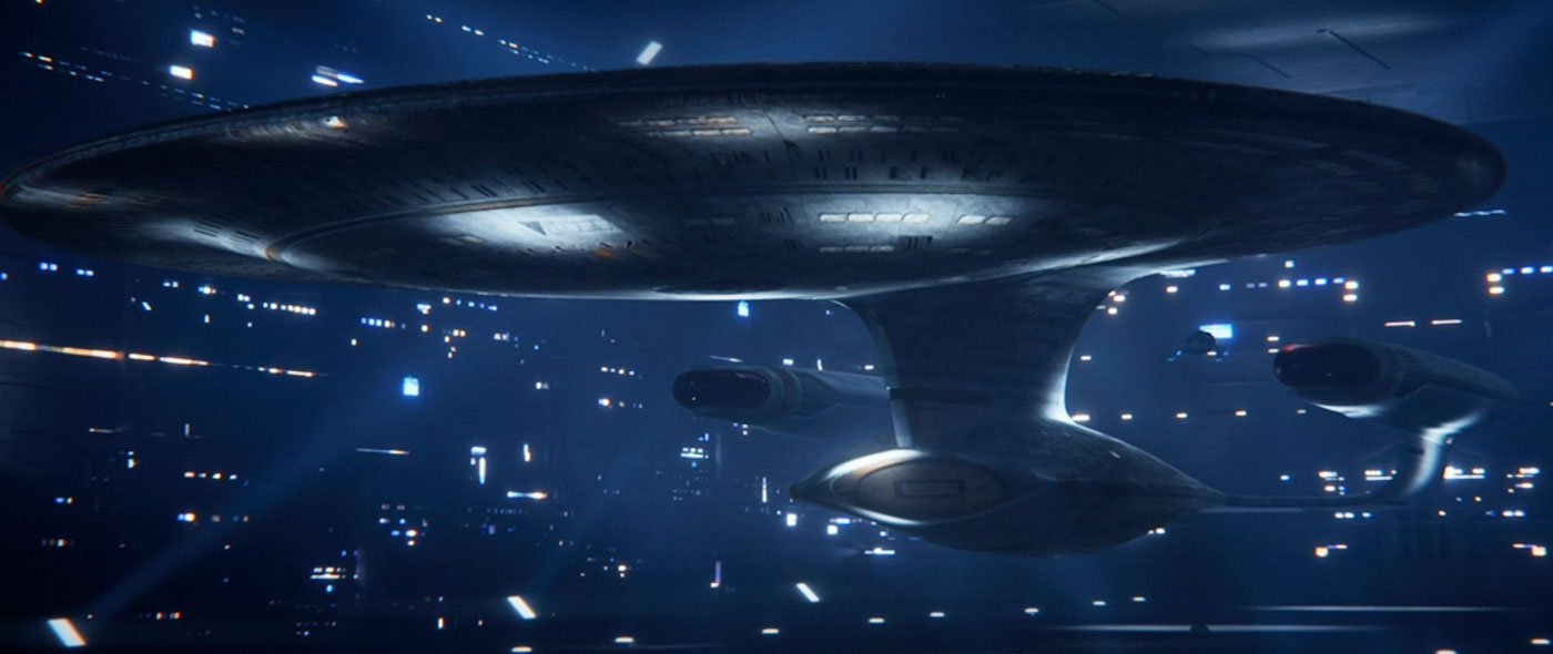 The Enterprise D from Star Trek Picard Vox